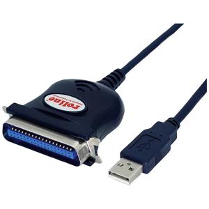 ROLINE 12.02.1092 tussenstuk voor kabels IEEE 1284 USB-A Zwart