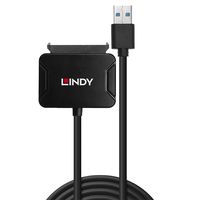 Lindy 43311 tussenstuk voor kabels USB-A 3.0 SATA 3.0 Zwart - thumbnail