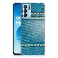 OPPO Reno 6 5G Silicone Back Cover Jeans - thumbnail