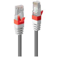 LINDY 45350 RJ45 Netwerkkabel, patchkabel CAT 6A SF/UTP 0.30 m Grijs 1 stuk(s) - thumbnail