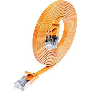 Wirewin 9120064012144 RJ45 Netwerkkabel, patchkabel CAT 6 U/FTP 0.50 m Oranje 1 stuk(s)