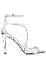 Jimmy Choo sandales Azia 95 mm en cuir - Argent - thumbnail