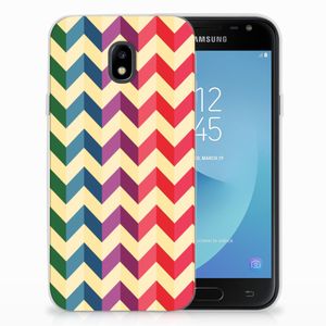 Samsung Galaxy J3 2017 TPU bumper Zigzag Multi Color