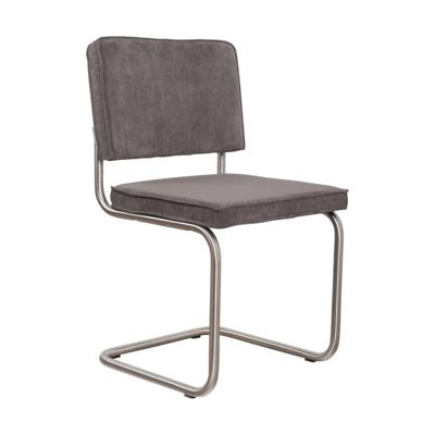 Zuiver Ridge Rib brushed stoel grey Zuiver Ridge Rib brushed stoel grey