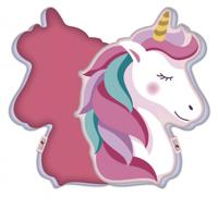 Arditex kussen Unicorn meisjes 40 x 29 cm Polyester roze/wit