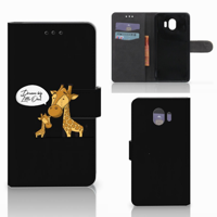 Samsung Galaxy J4 2018 Leuk Hoesje Giraffe