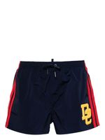 DSQUARED2 short de bain à patch logo - Bleu