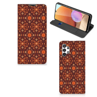 Samsung Galaxy A32 4G | A32 5G Enterprise Editie Hoesje met Magneet Batik Brown