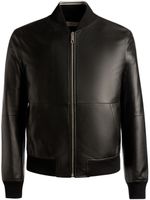 Bally veste bomber en cuir à fermeture zippée - Noir - thumbnail