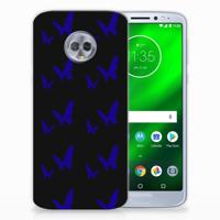 Motorola Moto G6 Plus TPU bumper Vlinder Patroon