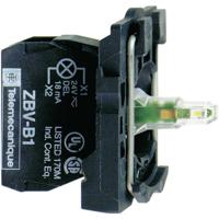 Schneider Electric ZB5AVB1 LED-element Met bevestigingsadapter, Met fitting Wit 24 V/DC, 24 V/AC 1 stuk(s)