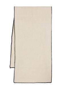 TOTEME écharpe en cachemire à broderies - Blanc