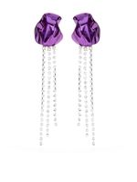 Sterling King boucles d'oreilles Georgia serties de cristaux - Violet