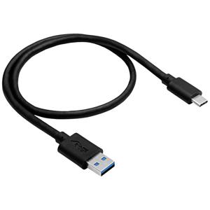 Akyga AK-USB-15 USB-kabel USB 3.2 Gen 1 (3.1 Gen 1) 1 m USB C USB A Zwart