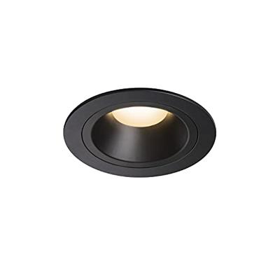SLV Plafondinbouwlamp NUMINOS® DL M/LED spot, schijnwerper, plafondspot, inbouwlamp, binnenverlichting / IP20 / IP44 3000K 17.55W 1500lm zwart 40 graden