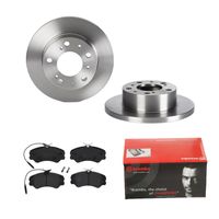 Remmenset, remschijf BREMBO, Remschijftype: Massief, Inbouwplaats: Vooras, u.a. für Citroën, Fiat - thumbnail