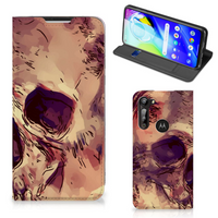 Mobiel BookCase Motorola Moto G8 Power Skullhead