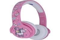 OTL Technologies Junior Bluetooth kinderkoptelefoon Peppa Pig Unicorn (gevoerde beugel, volumeregeling tot 85 dB, kleurrijk Peppa Pig Design, voor jongens en meisjes), roze/wit