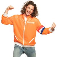 Oranje/Holland fan artikelen kleding trainingsjasje maat Large