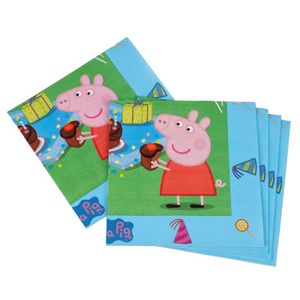 20x Peppa Pig thema servetten