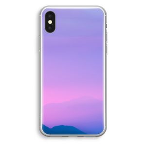 Sunset pastel: iPhone X Transparant Hoesje