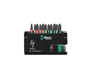 Wera Bit-Check 12 BiTorsion 1 SB 05136385001 Bitset 1/4 (6.3 mm) Incl. bithouder