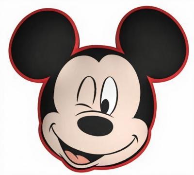 Disney kussen Mickey Mouse 35 cm polyester zwart/rood Disney kussen Mickey Mouse 35 cm polyester zwart/rood