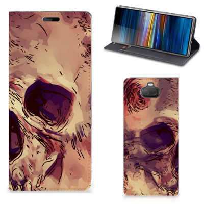 Mobiel BookCase Sony Xperia 10 Skullhead