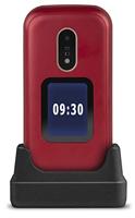 Doro 6060 GSM mobiele telefoon in elegant klapdesign (3 MP camera, 2,8 inch (7,11 cm) display, GPS, Bluetooth) rood-wit