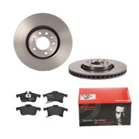 Remmenset, remschijf BREMBO, Remschijftype: Binnen geventileerd, Inbouwplaats: Vooras, u.a. für Vauxhall, Opel