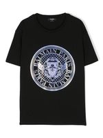 Balmain Kids t-shirt à logo imprimé - Noir - thumbnail