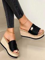 Casual Plain Slide Sandals