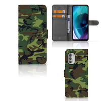 Motorola Moto G51 5G Telefoon Hoesje Army Dark