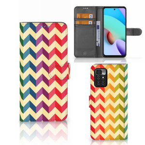 Xiaomi Redmi 10 Telefoon Hoesje Zigzag Multi Color