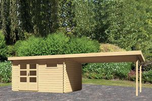 Woodfeeling | Tuinhuis Bastrup 8 met Overkapping 4,0