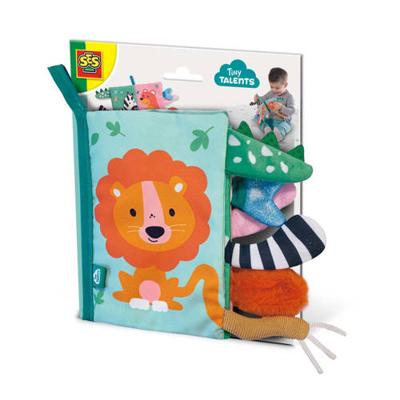 SES Creative Tiny Talents Sensory soft dierenstaarten boek