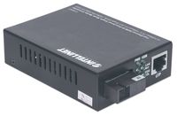 Intellinet 510547 netwerk media converter 100 Mbit/s Single-mode Zwart - thumbnail