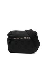 Alexander McQueen sac banane à logo imprimé - Noir