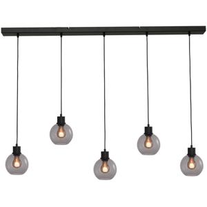 Masterlight Hanglamp Lazise 5x Ø 15cm zwart 2641-05-05-130-5-15