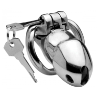 XR Brands Rikers 24-7 - Stainless Steel Locking Chastity Cage