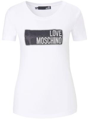Shirt ronde hals Van Love Moschino wit