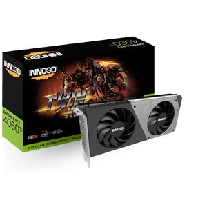 Inno 3D Nvidia GeForce RTX 4060 Ti Videokaart TWIN X2 16 GB GDDR6-RAM PCIe x8 HDMI, DisplayPort NVIDIA G-Sync , Vulkan