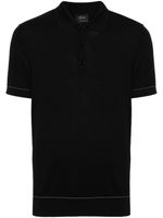 Brioni polo en coton piqué - Noir