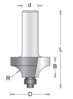 Hikoki Accessoires 8 Mm Afrondfrees (Duivejager) Met Onderlager 25.4X49X6.3 - 754092 - thumbnail