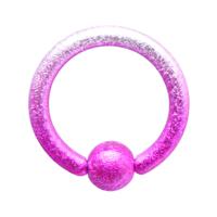 Gekleurde Ball Closure Ring Chirurgisch staal 316L Piercingringen - thumbnail