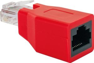 Schwaiger RJ45 Netwerk Adapter CAT 6 [1x RJ45-bus - 1x RJ45-stekker] Rood