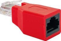 Schwaiger RJ45 Netwerk Adapter CAT 6 [1x RJ45-bus - 1x RJ45-stekker] Rood - thumbnail