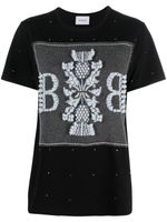 Barrie logo-embroidered embellished T-shirt - Noir