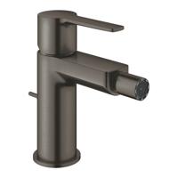 GROHE Lineare 1-gats bidetkraan S-size met waste, brushed hard graphite