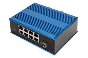 Digitus DN-651133 netwerk-switch Unmanaged Fast Ethernet (10/100) Power over Ethernet (PoE) Zwart, Blauw